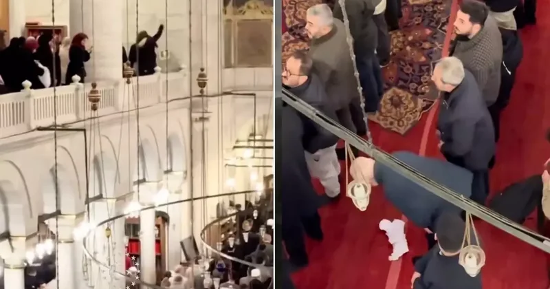 Kadir Gecesi Fatih Camii nde dikkat çeken anlar! Kadınlar başörtülerini bıraktı