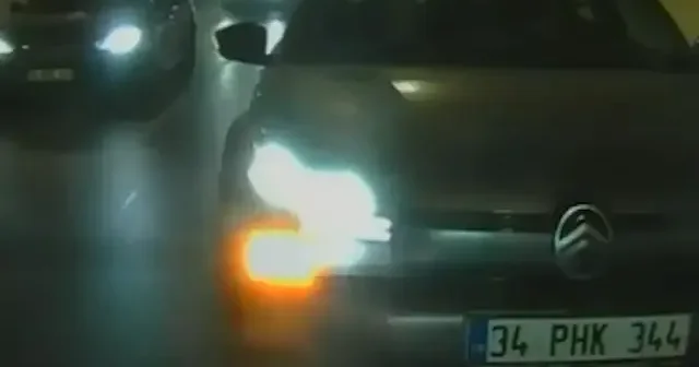 Avrasya Tüneli nde önündeki araca çarpıp kaçan sürücü yakalandı VİDEO İZLE