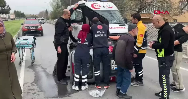 Yer: Kütahya! Kontrolden çıkan motosiklet bahçe duvarına çarptı