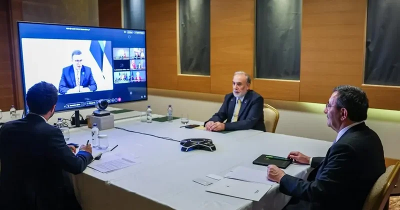 Cumhurbaşkanı Yardımcısı Yılmaz, Hürmüz Boğazı’na ilişkin çevrim içi toplantıya katıldı