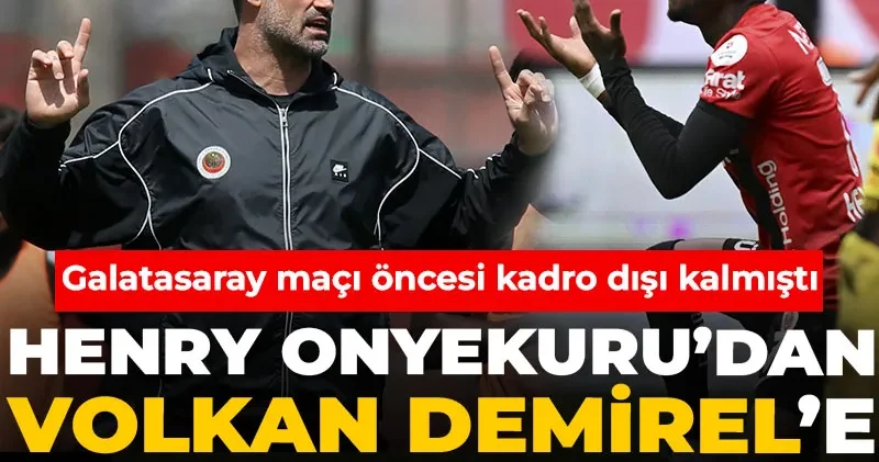 Galatasaray maçı öncesi Onyekuru dan Volkan Demirel e şaşırtan cevap