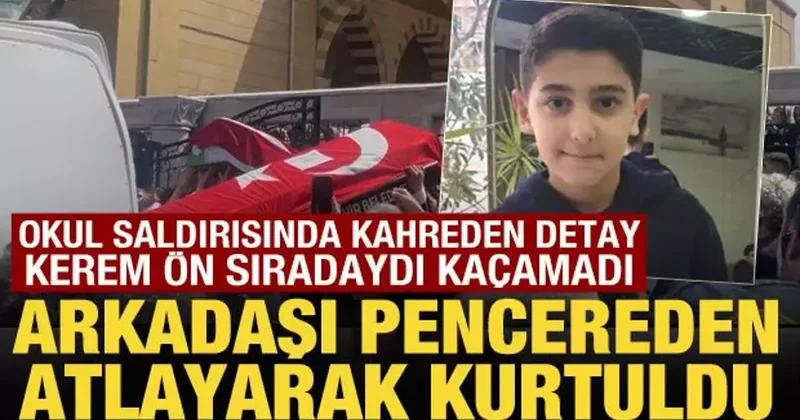 Okul saldırısında Kerem ön sıradaydı, kaçamadı: Arkadaşı şarjör değiştirince kurtuldu!