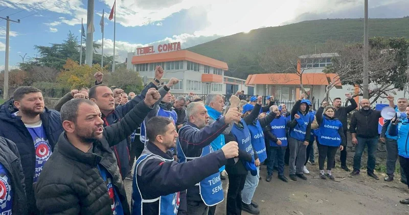 İzmir de grevdeki Temel Conta işçilerine şafak baskını: Çok sayıda gözaltı
