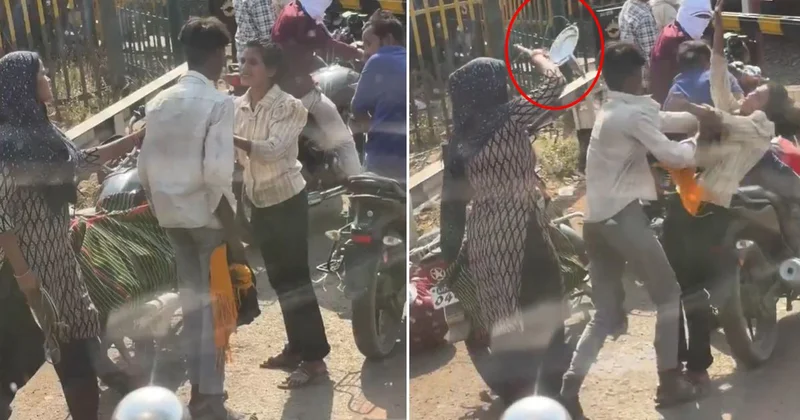 Kocasına sarkıntılık yapan kadını tencere kapağıyla dövdü