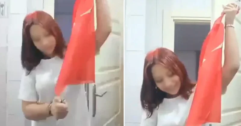 Türk bayrağına saldıran 15 yaşındaki provokatöre soruşturma Gündem Haberleri