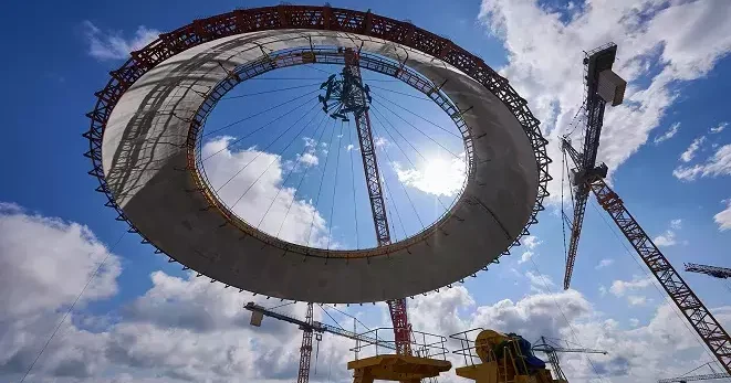 Akkuyu NGS’nin 2. Güç Ünitesi’nde iç koruma kabuğunun 6’ncı katmanı kuruldu