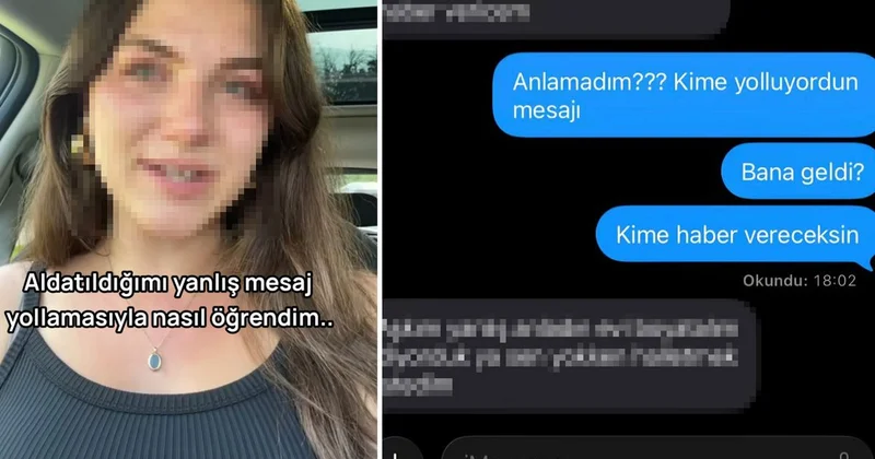Kocasının yanlışlıkla gönderdiği mesaj sayesinde aldatıldığını öğrendi