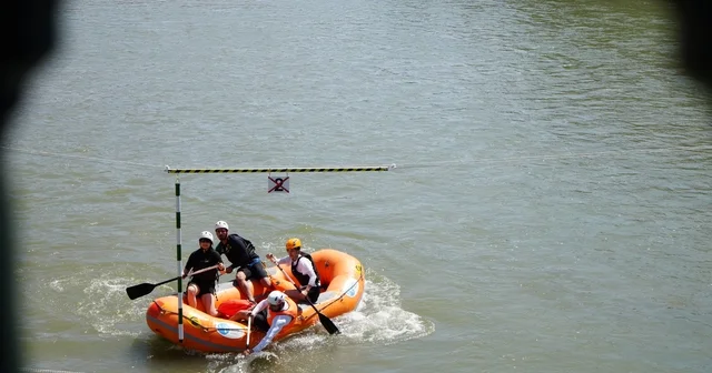 Rafting Şampiyonası nın ikinci gününde slalom yarışları yapıldı Bayburt Haberleri