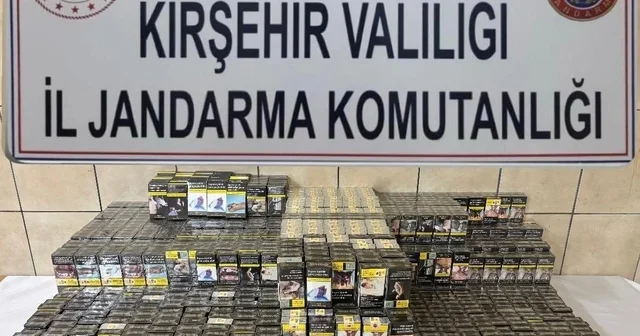 Çiçekdağı nda kaçak sigara operasyonu Kırşehir Haberleri