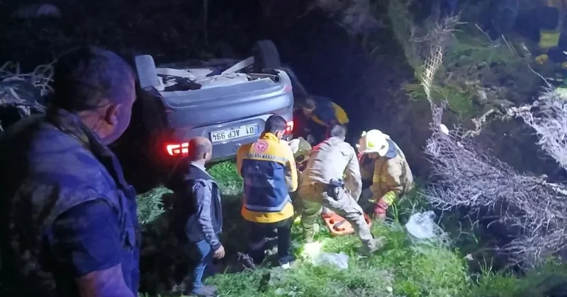 Cizre’de otomobil şarampole yuvarlandı: 4 yaralı