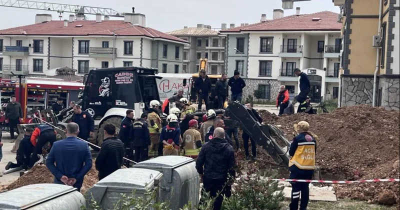 Manisa da göçük altında kalan işçi öldü