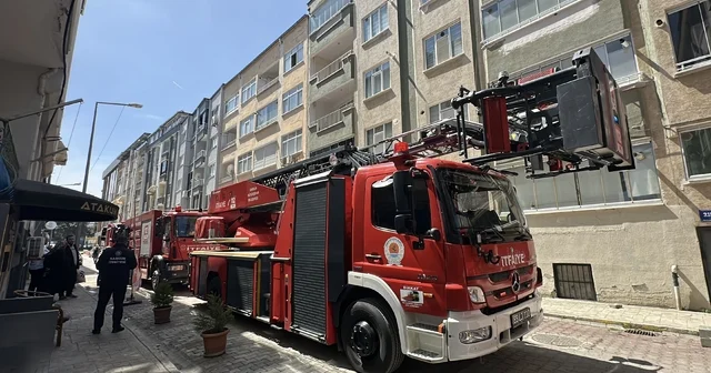 Balkonda yanan koltuk paniğe yol açtı Samsun Haberleri