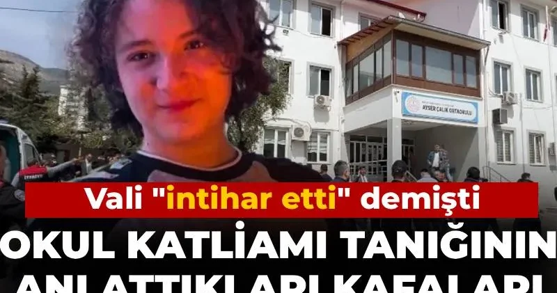 Okul katliamı tanığının anlattıkları kafaları karıştırdı! Vali intihar etti demişti