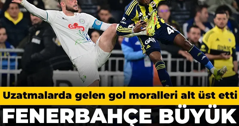 Fenerbahçe büyük fırsatı kaçırdı: Uzatmalarda gelen gol moralleri alt üst etti