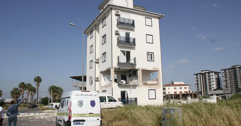 Antalya da apartman dairesinde patlama