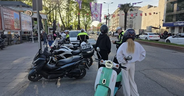 Ereğli de motosiklet denetimi: Trafik ekipleri göz açtırmadı Zonguldak Haberleri