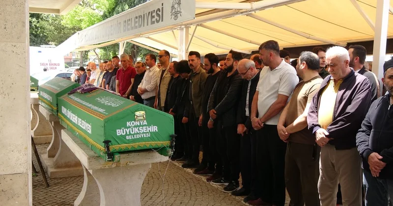 Elleri ve üstü kan içindeydi! Konya daki aile vahşetinde veteriner çift toprağa verildi