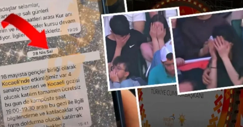Gezi diye kandırılıp AKP nin festivaline götürüldüler: Kamera çekince yüzlerini gizlediler Sözcü Gazetesi