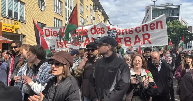 Berlin’de Nakba’nın 78. yıldönümü yürüyüşüne polisten sert müdahale: 15 gözaltı