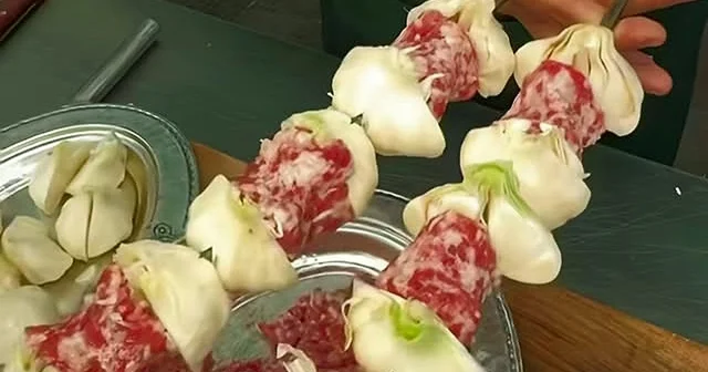 Araban da sarımsak kebabı sezonu başladı Gaziantep Haberleri