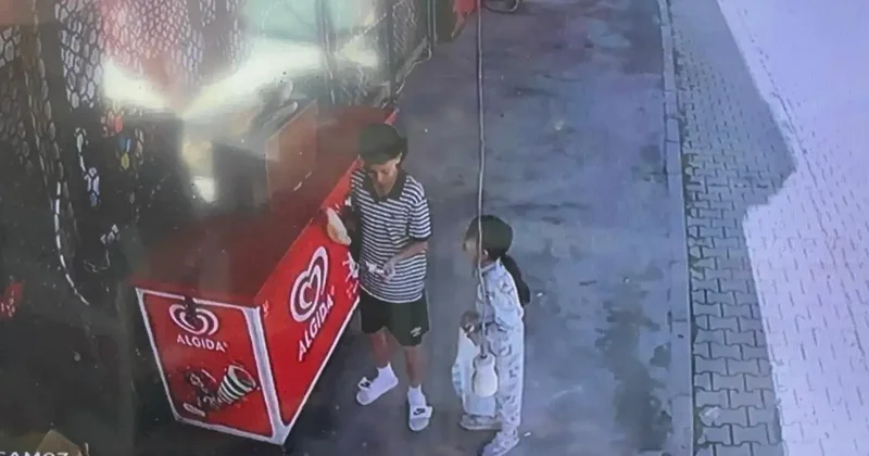 13 yaşındaki Yusuf tan alkışlanacak hareket! Güvenlik kamerasına böyle yansıdı