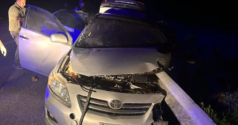 Hakkari de otomobil bariyere çarptı: 1 ölü