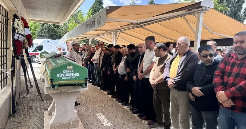 Konya da oğulları tarafından öldürülen anne ve baba toprağa verildi