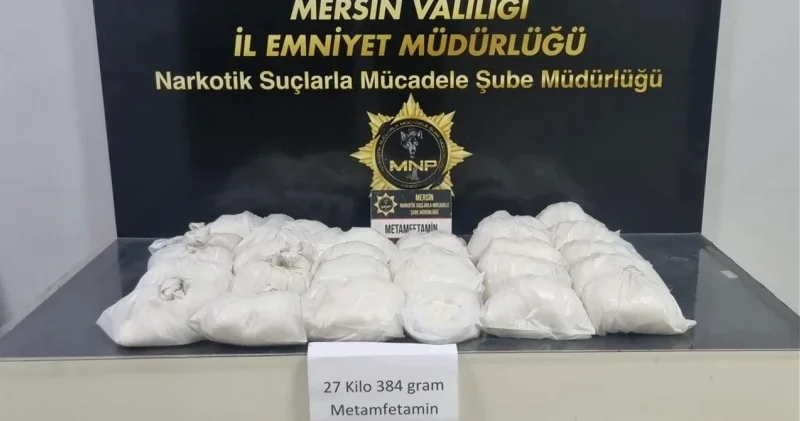 Mersin’de bir depoda 27 kilo uyuşturucu ele geçirildi: İki kişi tutuklandı Gündem Haberleri