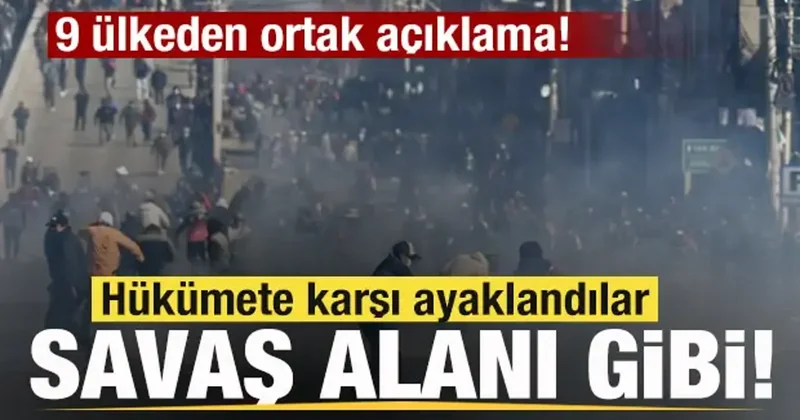 Hükümete karşı ayaklandılar! Ortalık savaş alınan döndü! Ordu sahaya indi! 9 ülkeden mesaj