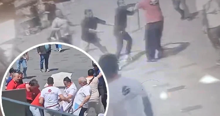 Yer: Taksim! Esnafı sindireceklerini sandılar: Sopalarla gelip tekme tokat dayak yediler