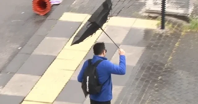 Ankara da sağanak yağış VİDEO İZLE
