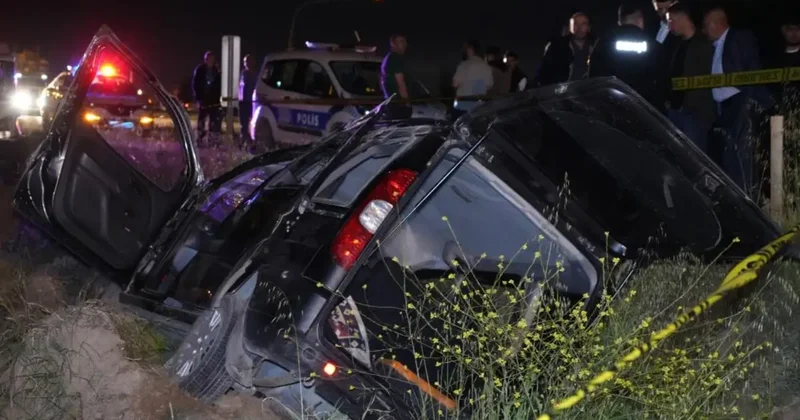 Şarampole devrilen araç hurdaya döndü: 1 ölü, 3 yaralı