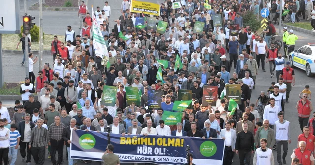 Diyarbakır da madde bağımlılığına hayır yürüyüşü düzenlendi Diyarbakır Haberleri
