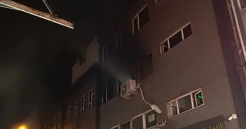 Bursa da tekstil atölyesinde yangın