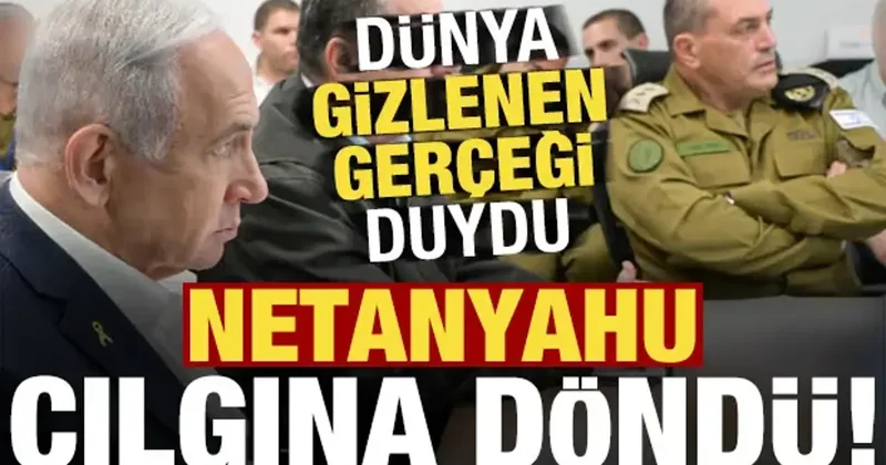 Dünya gizli gerçeği duydu, Netanyahu çılgına döndü! Herkesin içinde azarladı...