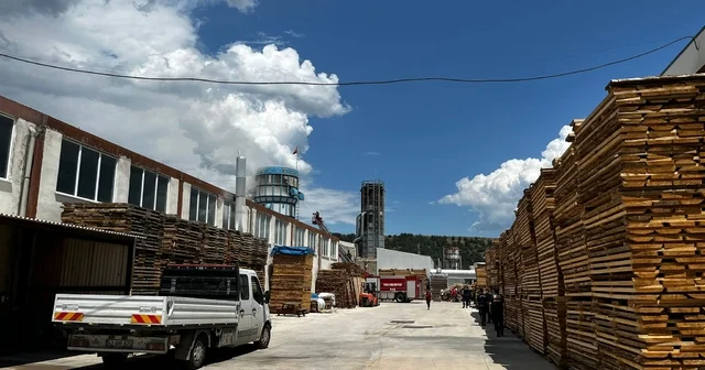 Fabrikanın talaş silosunda çıkan yangın hasara yol açtı Kastamonu Haberleri Habertürk Yerel Haberler