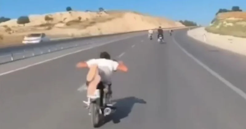 Motosikletle akrobatik hareketler yapan sürücülere ceza