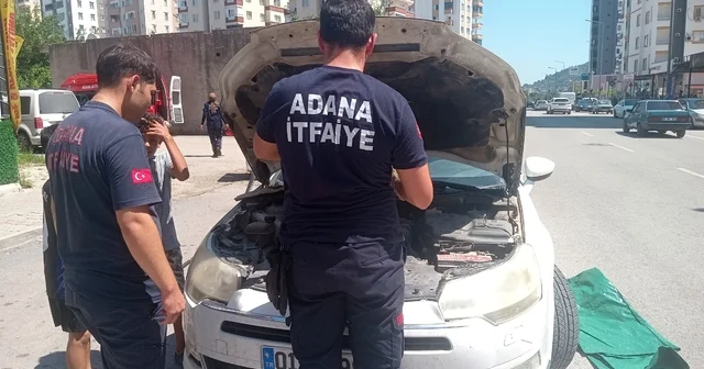Araçların motoruna giren kedi, itfaiyeyi seferber etti Adana Haberleri Habertürk Yerel Haberler