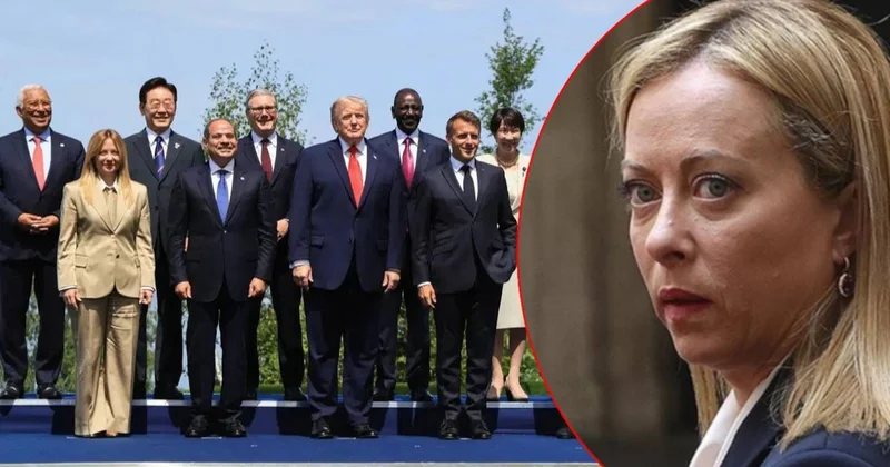 Meloni tüm liderlerin ortasında itiraf etti: Her şey mikrofondan duyuldu Sözcü Gazetesi