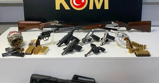 Milas ta ruhsatsız tabanca, tüfek operasyonu Muğla Haberleri Habertürk Yerel Haberler