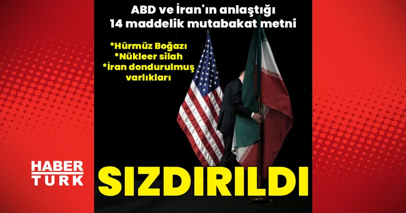 ABD ve İran ın anlaştığı 14 madde sızdırıldı: Nükleer taahhüdünden Hürmüz e Dış Haberler