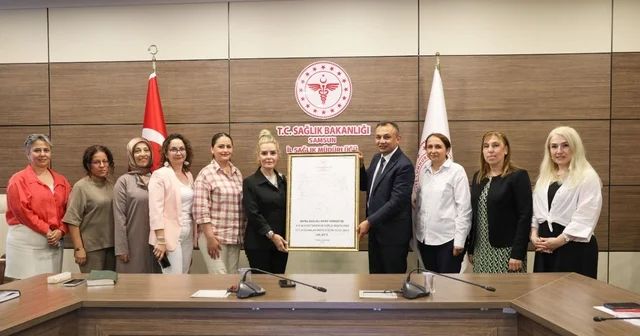 Bafra Sağlıklı Hayat Merkezi Bebek Dostu ünvanı aldı Samsun Haberleri Habertürk Yerel Haberler