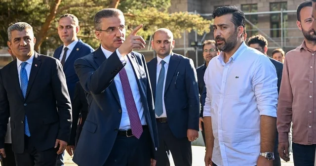 Gastronomi Lisesi inşaat çalışmalarına inceleme Erzurum Haberleri Habertürk Yerel Haberler