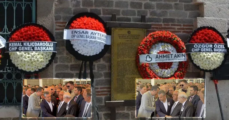 Özel ile Kılıçdaroğlu bir kez daha yan yana! Çelenkleri gündem oldu