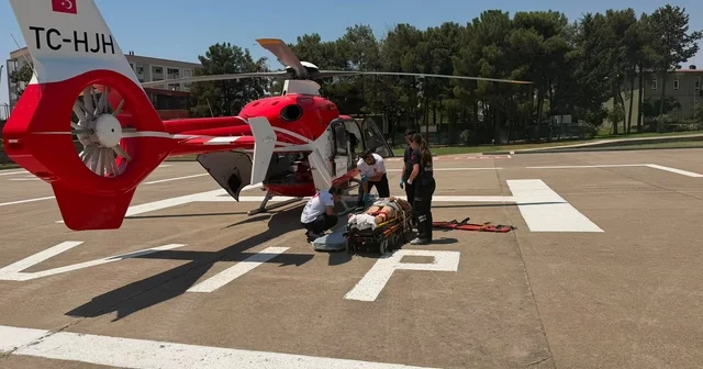 TIR ın çarptığı yaya, ambulans helikopterle Diyarbakır a sevk edildi Şırnak Haberleri Habertürk Yerel Haberler