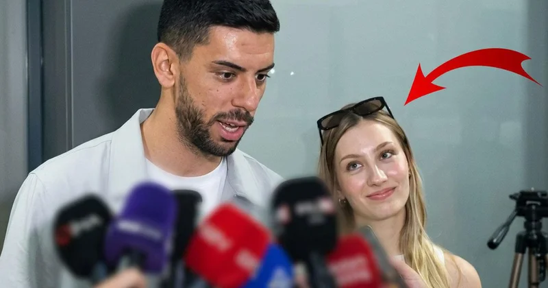 Trabzon da aşk rüzgarı! Cenk Özkaçar değil, eşinin bakışları konuşuldu
