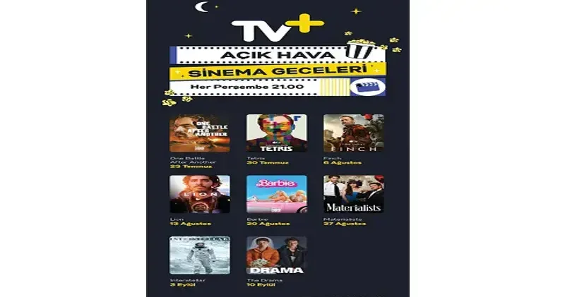 TV+ ile Açık Hava Sinema Geceleri başlıyor