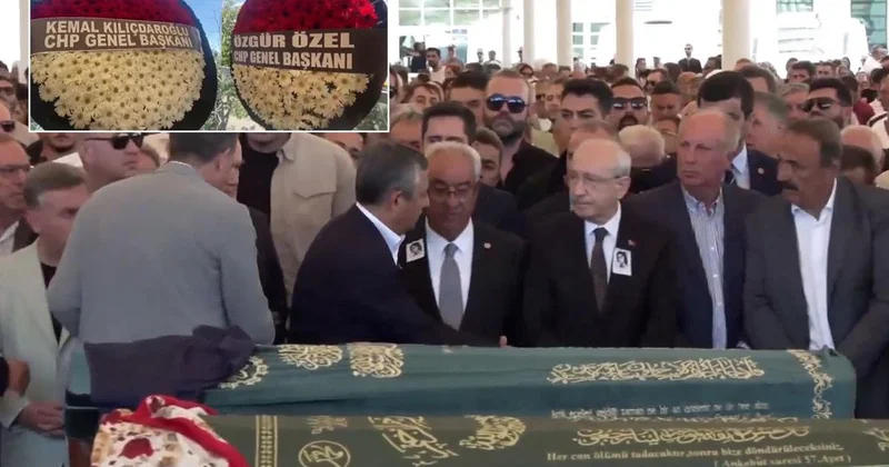 Olcay Baykal ın cenazesinde Kılıçdaroğlu ve Özel yan yana geldi
