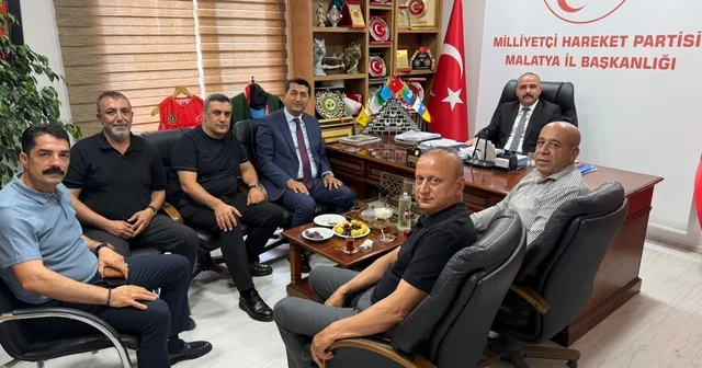 MTSO Başkan adayı Mahmut Boyraz dan MHP teşkilatına hayırlı olsun ziyareti Malatya Haberleri Habertürk Yerel Haberler