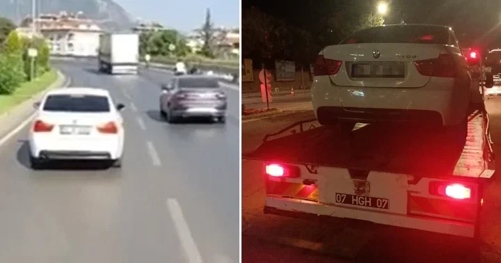 Antalya da itfaiyeye yol vermeyen sürücünün ehliyetine el konuldu! Aracı 30 gün trafikten menedildi